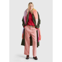 Kadın Pembe Pamuk Karışımlı Arkası Lastikli Cepli Geniş Paça Kadife Pantolon Kadın Pembe Pamuk Karışımlı Arkası Lastikli Cepli Geniş Paça Kadife Pantolon