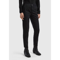 Kadın Siyah Elastanlı Basic Chino Pantolon