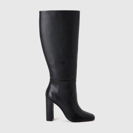 Kadın Siyah Suni Deri Uzun Çizme Kadın Siyah Suni Deri Uzun Çizme
