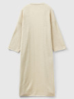 Kadın Vanilya Pamuk Keten Karışımlı Yırtmaçlı Uzun Hırka Kadın Vanilya Pamuk Keten Karışımlı Yırtmaçlı Uzun Hırka