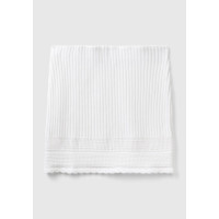 Kadın Beyaz %100 Pamuk Örgü Motifli Altı Saçaklı Triko Mini Etek Kadın Beyaz %100 Pamuk Örgü Motifli Altı Saçaklı Triko Mini Etek