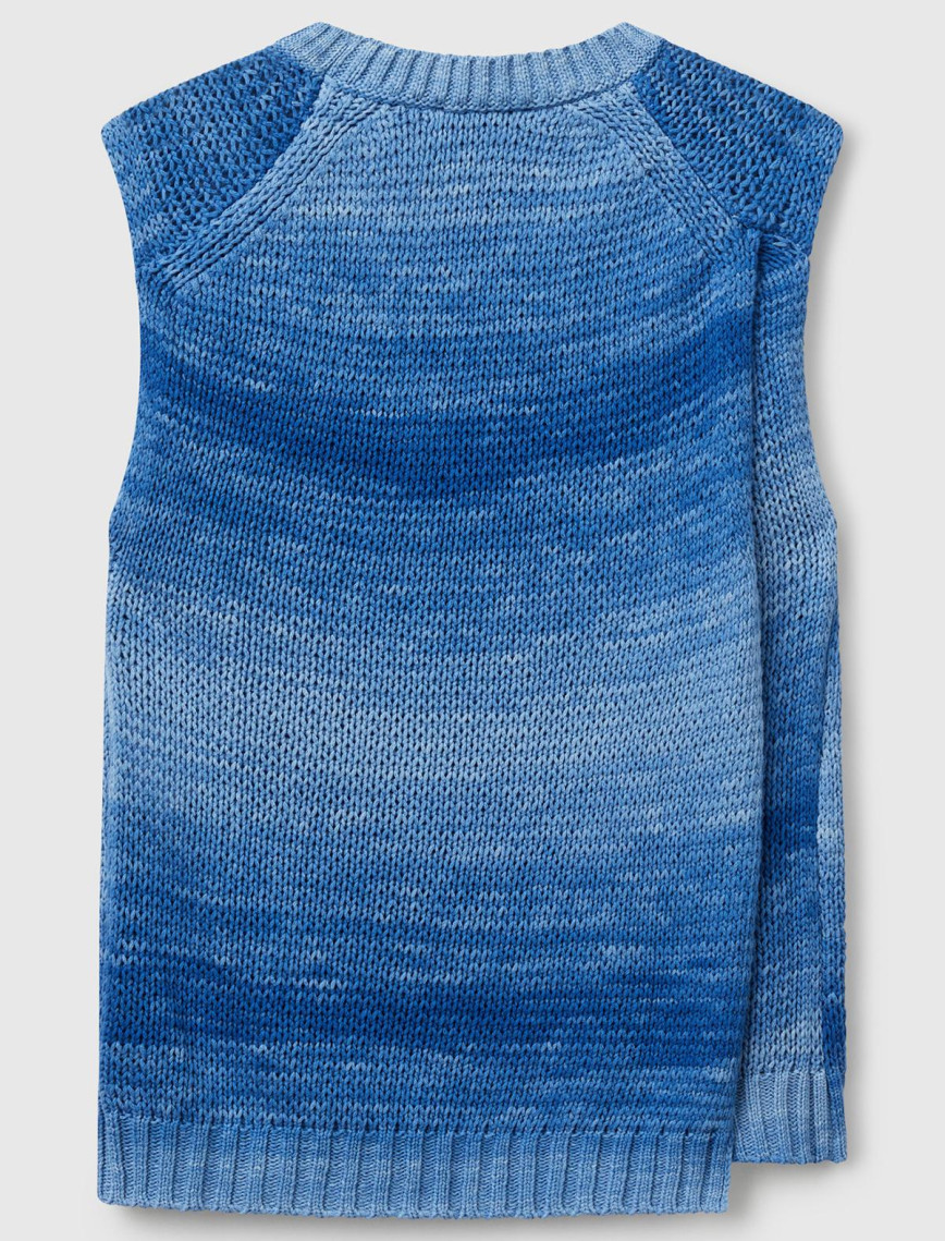 Kadın Mavi %100 Pamuk Gölge Efektli Ribanalı Relax Fit Süveter Kadın Mavi %100 Pamuk Gölge Efektli Ribanalı Relax Fit Süveter