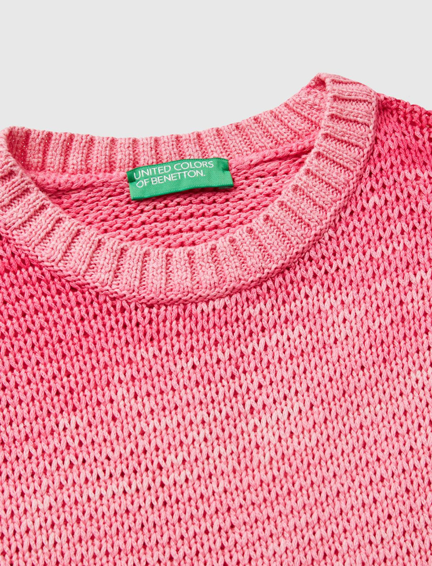 Kadın Pembe Mix %100 Pamuk Gölge Efektli Ribanalı Relax Fit Süveter Kadın Pembe Mix %100 Pamuk Gölge Efektli Ribanalı Relax Fit Süveter