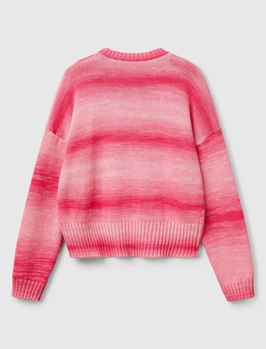 Kadın Pembe Mix %100 Pamuk Gölge Efektli Nervür Detaylı Düşük Omuzlu Kazak Kadın Pembe Mix %100 Pamuk Gölge Efektli Nervür Detaylı Düşük Omuzlu Kazak