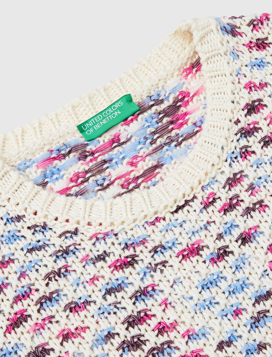 Kadın Pembe Mix Pamuk Karışımlı Jakarlı Nervür Detaylı Çift Taraflı Kazak Kadın Pembe Mix Pamuk Karışımlı Jakarlı Nervür Detaylı Çift Taraflı Kazak