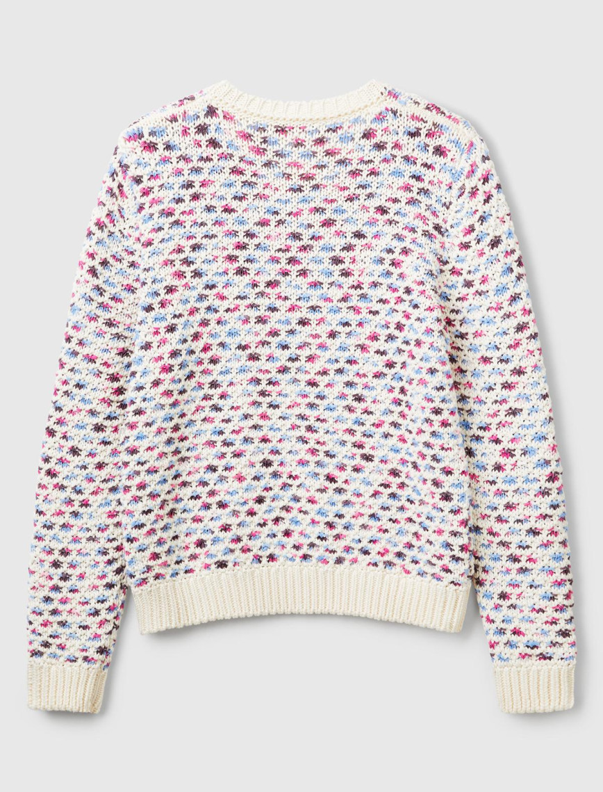 Kadın Pembe Mix Pamuk Karışımlı Jakarlı Nervür Detaylı Çift Taraflı Kazak Kadın Pembe Mix Pamuk Karışımlı Jakarlı Nervür Detaylı Çift Taraflı Kazak