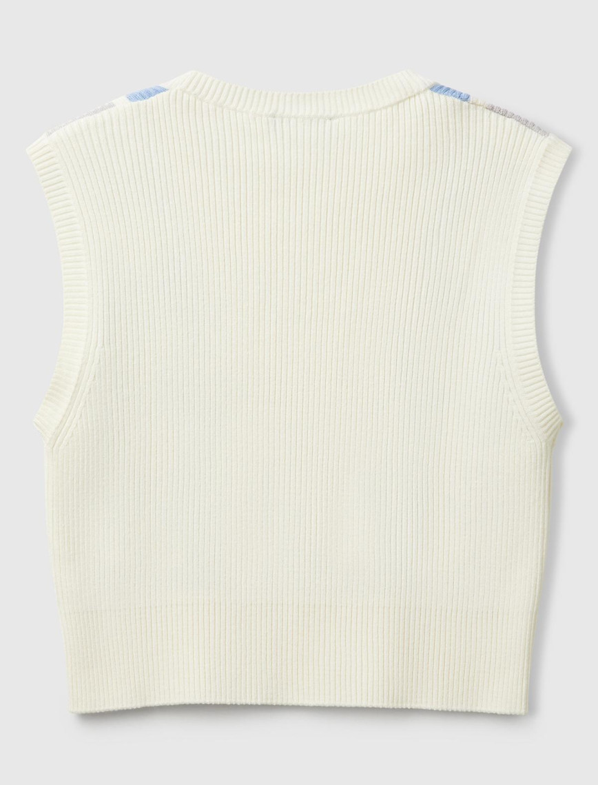 Kadın Krem Baklava Desenli Nervür Detaylı Ribanalı Crop Süveter Kadın Krem Baklava Desenli Nervür Detaylı Ribanalı Crop Süveter