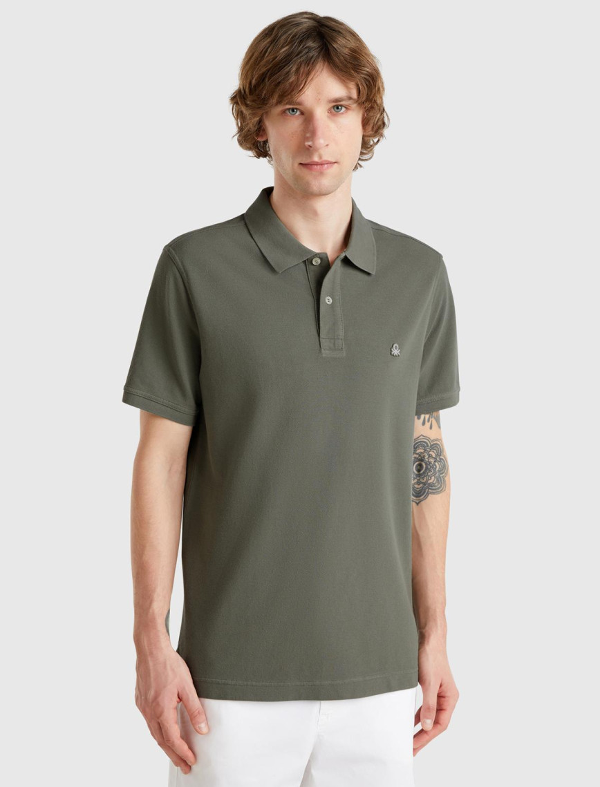 Erkek Mor Regular Fit Kısa Kollu Polo T-Shirt