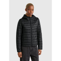 Kadın Siyah Polyester Dolgulu Feramuarlı Kapüşonlu Slim Fit Puffer Mont Kadın Siyah Polyester Dolgulu Feramuarlı Kapüşonlu Slim Fit Puffer Mont