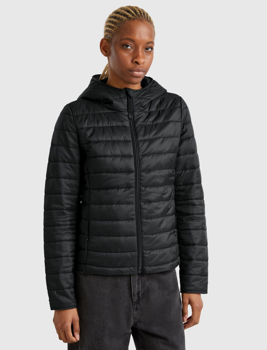 Kadın Krem Polyester Dolgulu Feramuarlı Kapüşonlu Slim Fit Puffer Mont Kadın Krem Polyester Dolgulu Feramuarlı Kapüşonlu Slim Fit Puffer Mont