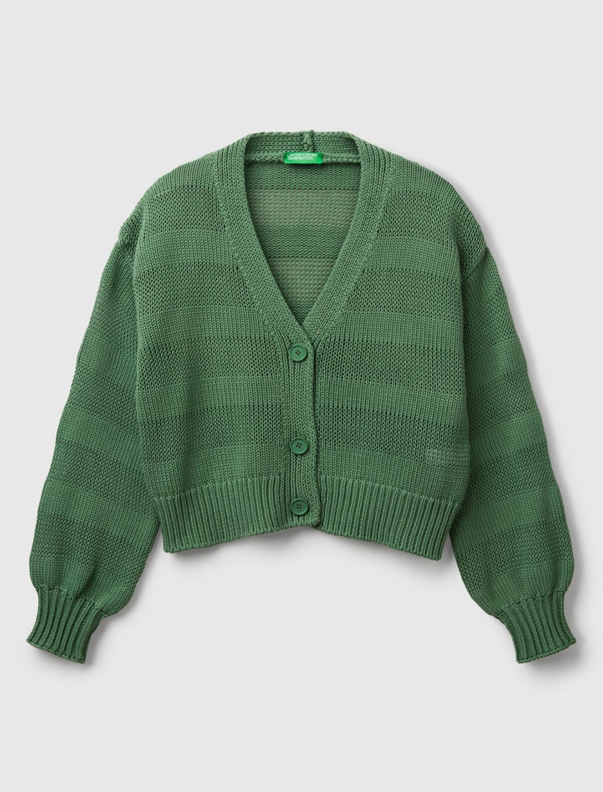 Kadın Açık Yeşil %100 Pamuk Şerit Efektli Düşük Omuzlu Örme Relax Fit Hırka Kadın Açık Yeşil %100 Pamuk Şerit Efektli Düşük Omuzlu Örme Relax Fit Hırka