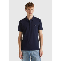 Erkek Lacivert %100 Koton Slim Fit Polo T-Shirt