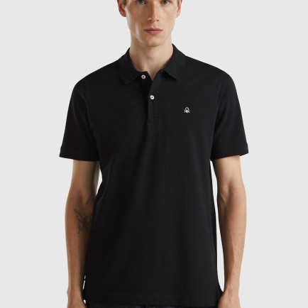 Erkek Siyah %100 Koton Slim Fit Polo T-Shirt Erkek Siyah %100 Koton Slim Fit Polo T-Shirt