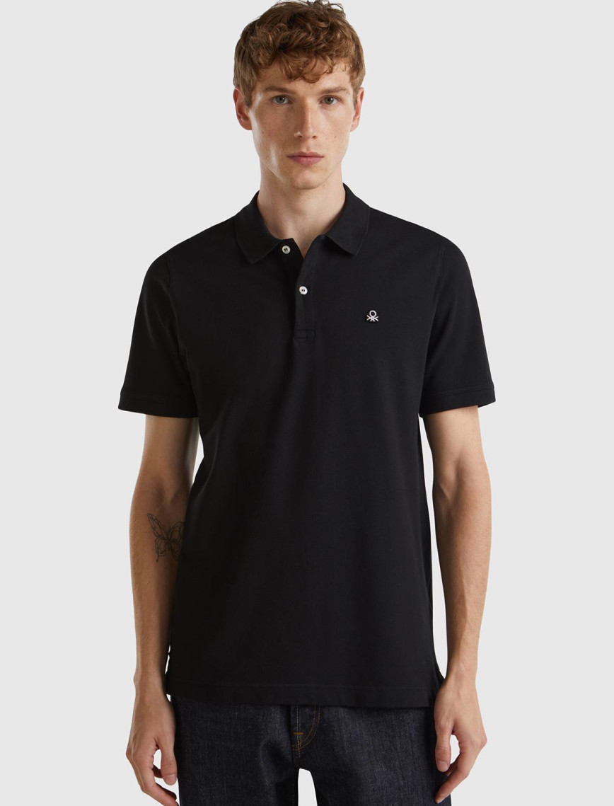 Erkek Beyaz %100 Koton Slim Fit Polo T-Shirt