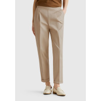 Kadın Bej Streç Pamuklu Arka Beli Lastikli Cepli Pantolon Kadın Bej Streç Pamuklu Arka Beli Lastikli Cepli Pantolon