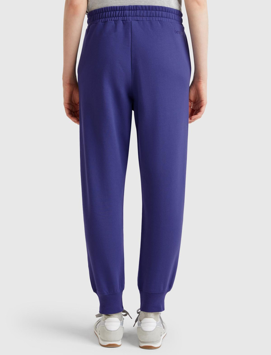 Kadın Lavanta Mavisi %100 Pamuk Manşetli Beli Lastikli Regular Fit Eşofman Altı Kadın Lavanta Mavisi %100 Pamuk Manşetli Beli Lastikli Regular Fit Eşofman Altı