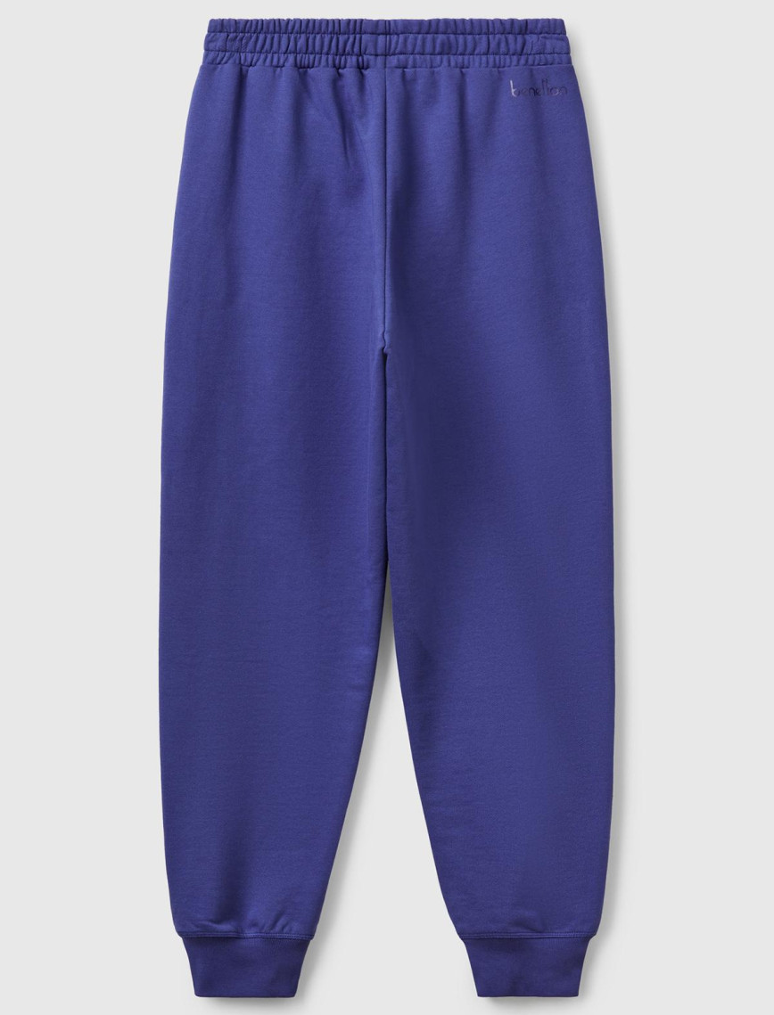 Kadın Lavanta Mavisi %100 Pamuk Manşetli Beli Lastikli Regular Fit Eşofman Altı Kadın Lavanta Mavisi %100 Pamuk Manşetli Beli Lastikli Regular Fit Eşofman Altı