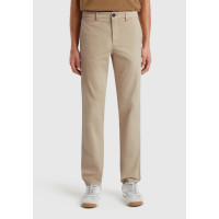 Erkek Bej Slim Fit Chino Pantolon