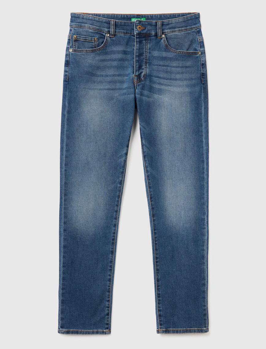 Erkek Koyu Mavi Slim Fit Jean Pantolon Erkek Koyu Mavi Slim Fit Jean Pantolon