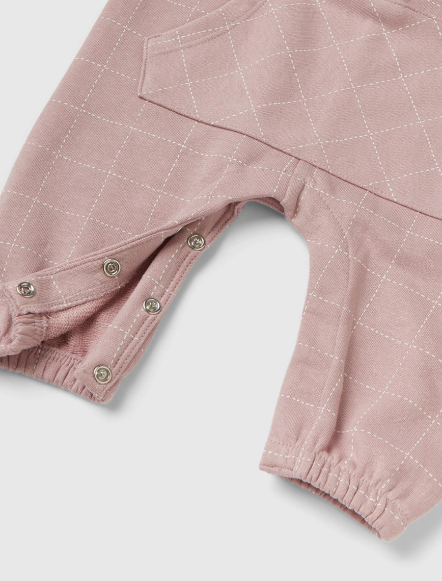 Bebek Gül Kurusu Ekose Desenli Tulum Bebek Gül Kurusu Ekose Desenli Tulum