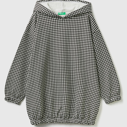 Kız Çocuk Siyah Mikro Desenli Sweatshirt Kız Çocuk Siyah Mikro Desenli Sweatshirt