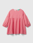 Kız Çocuk Pembe Tamamı Desenli Volanlı Elbise Kız Çocuk Pembe Tamamı Desenli Volanlı Elbise