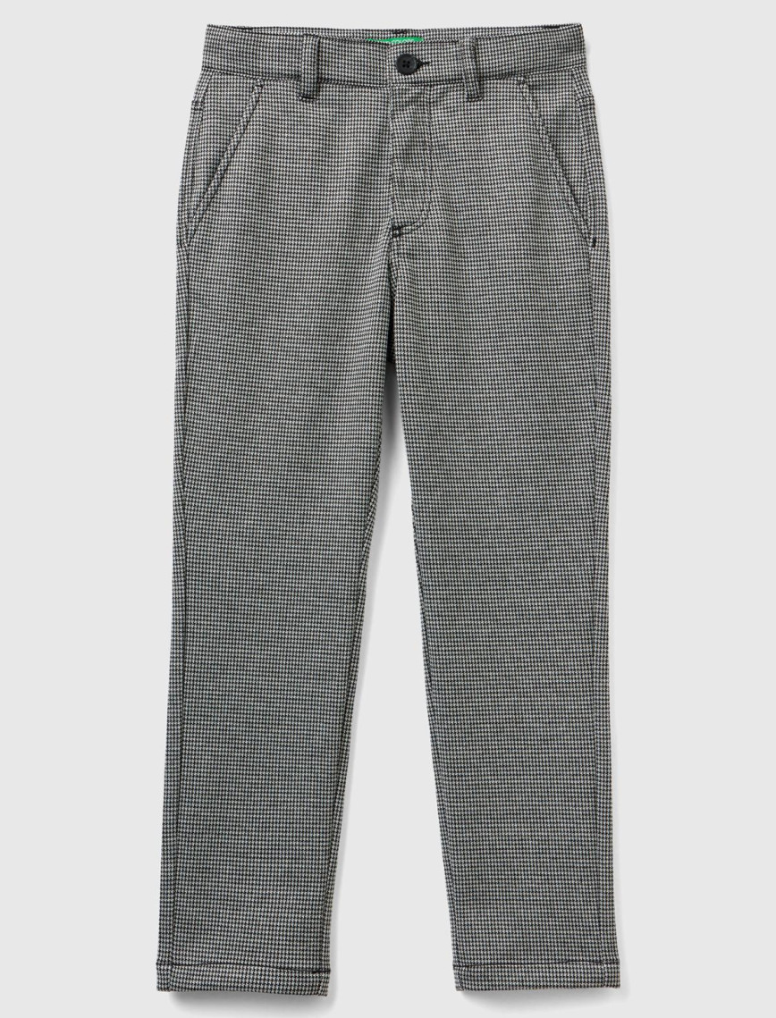 Erkek Çocuk Siyah Mix Mikro Desenli Pantolon Erkek Çocuk Siyah Mix Mikro Desenli Pantolon