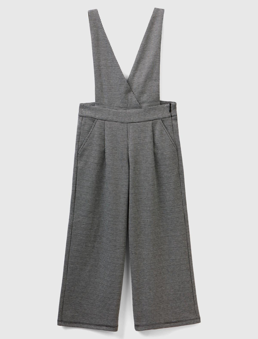 Kız Çocuk Siyah Mix Tamamı Desenli Askılı Tulum Kız Çocuk Siyah Mix Tamamı Desenli Askılı Tulum