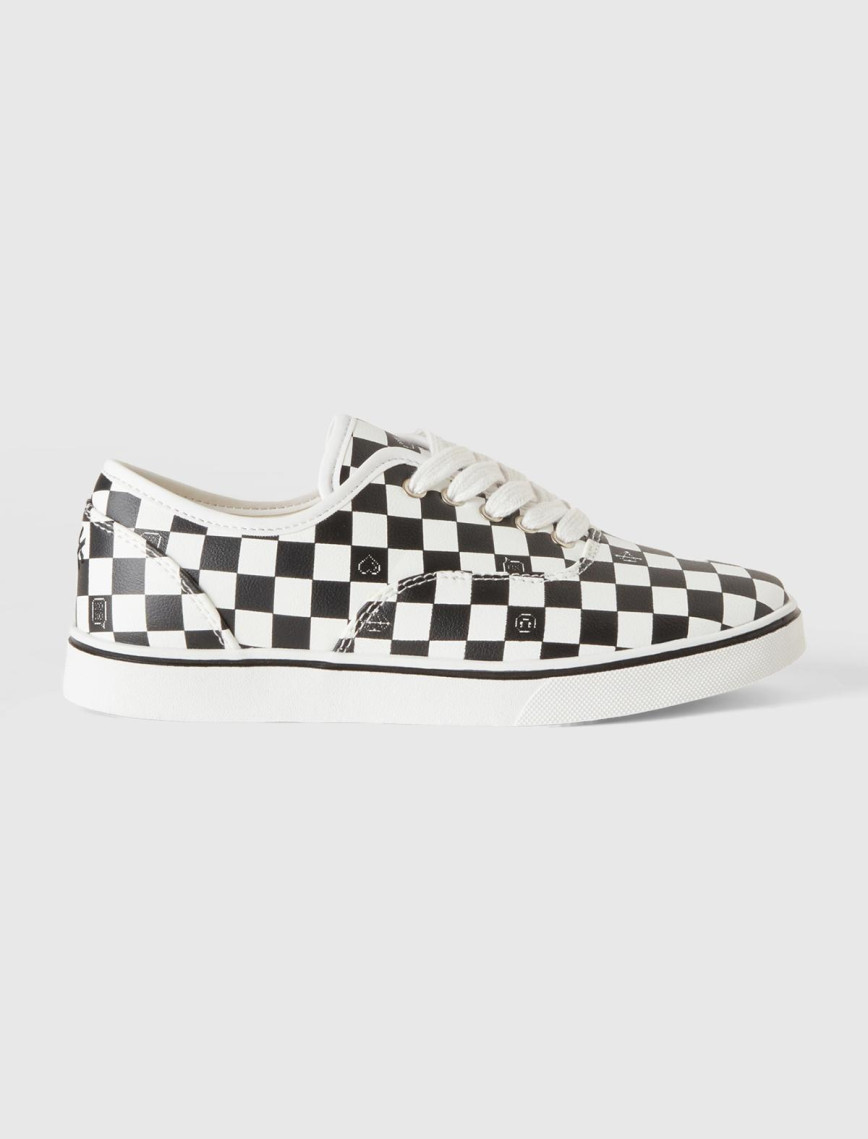 Kız Çocuk Siyah Damalı Sneaker Kız Çocuk Siyah Damalı Sneaker