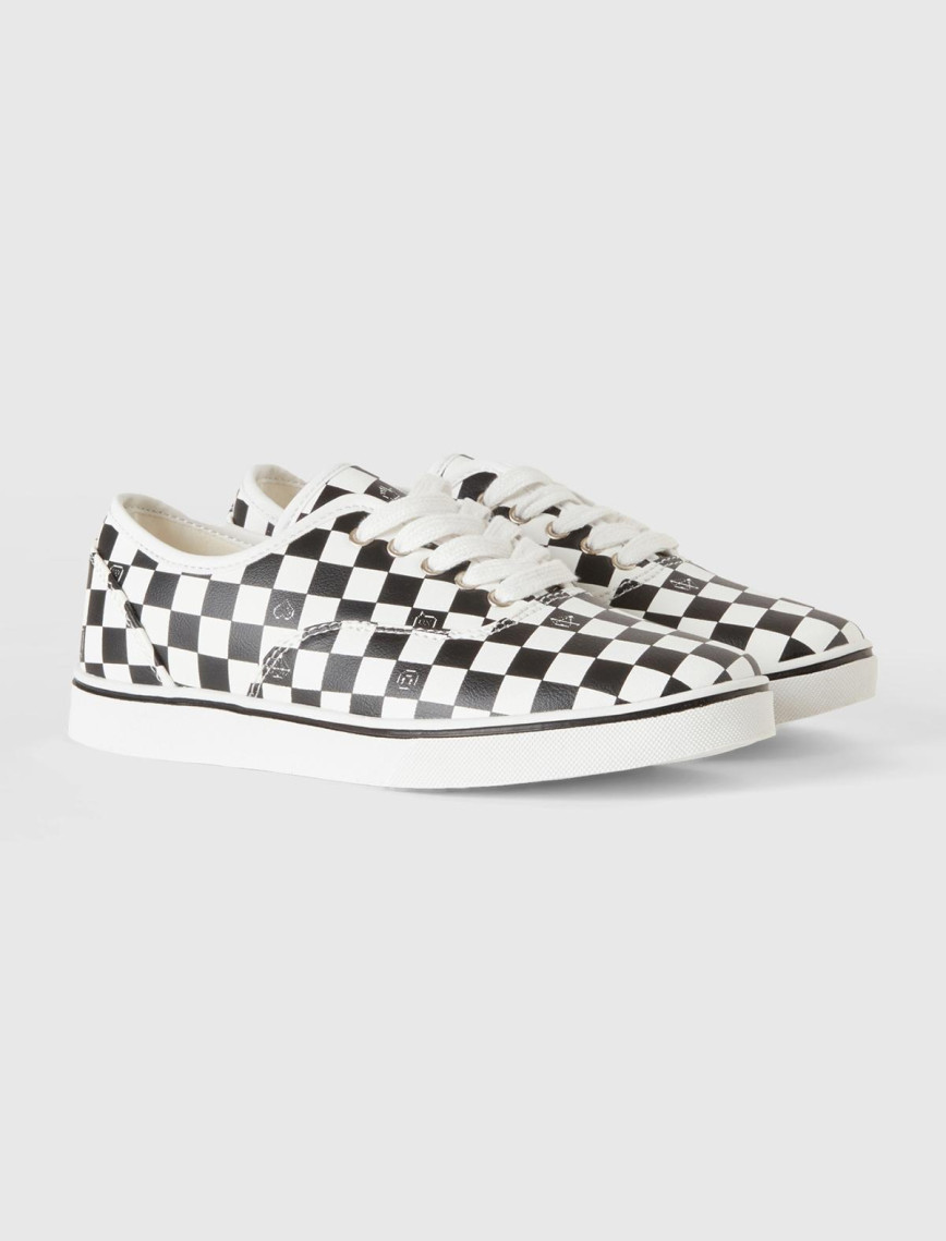 Kız Çocuk Siyah Damalı Sneaker Kız Çocuk Siyah Damalı Sneaker