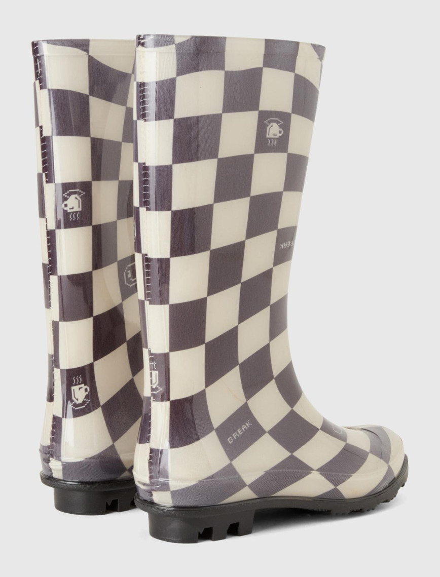 Kız Çocuk Siyah Kesik Logolu Çizme Kız Çocuk Siyah Kesik Logolu Çizme