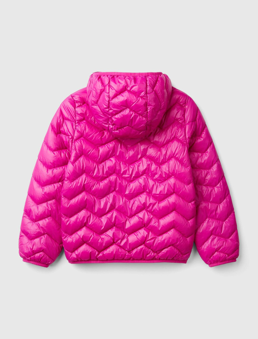 Kız Çocuk Siyah Logo İşlemeli Kapüşonlu İnce Pufa Mont Kız Çocuk Siyah Logo İşlemeli Kapüşonlu İnce Pufa Mont