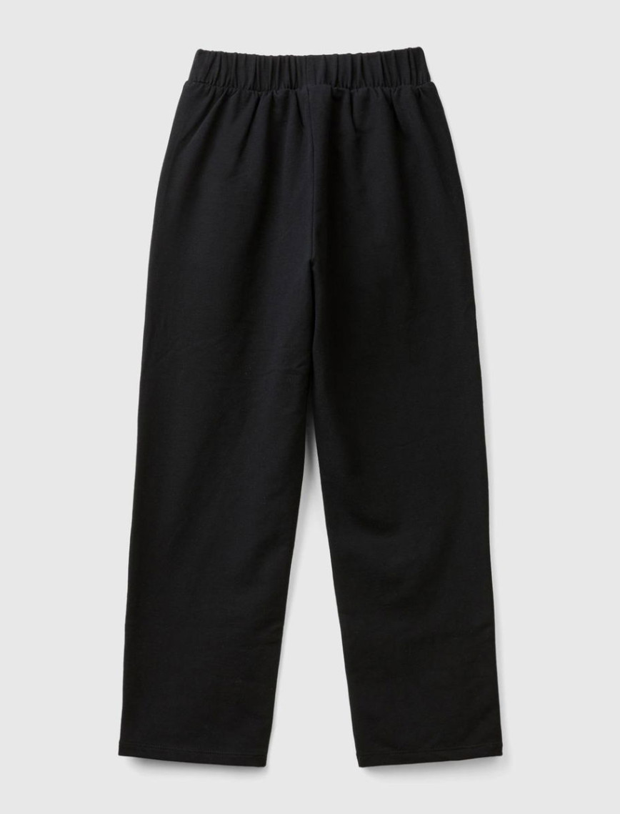 Kız Çocuk Siyah Önü Cepli Arkası Elastik Belli Düz Paça Eşofman Altı Kız Çocuk Siyah Önü Cepli Arkası Elastik Belli Düz Paça Eşofman Altı