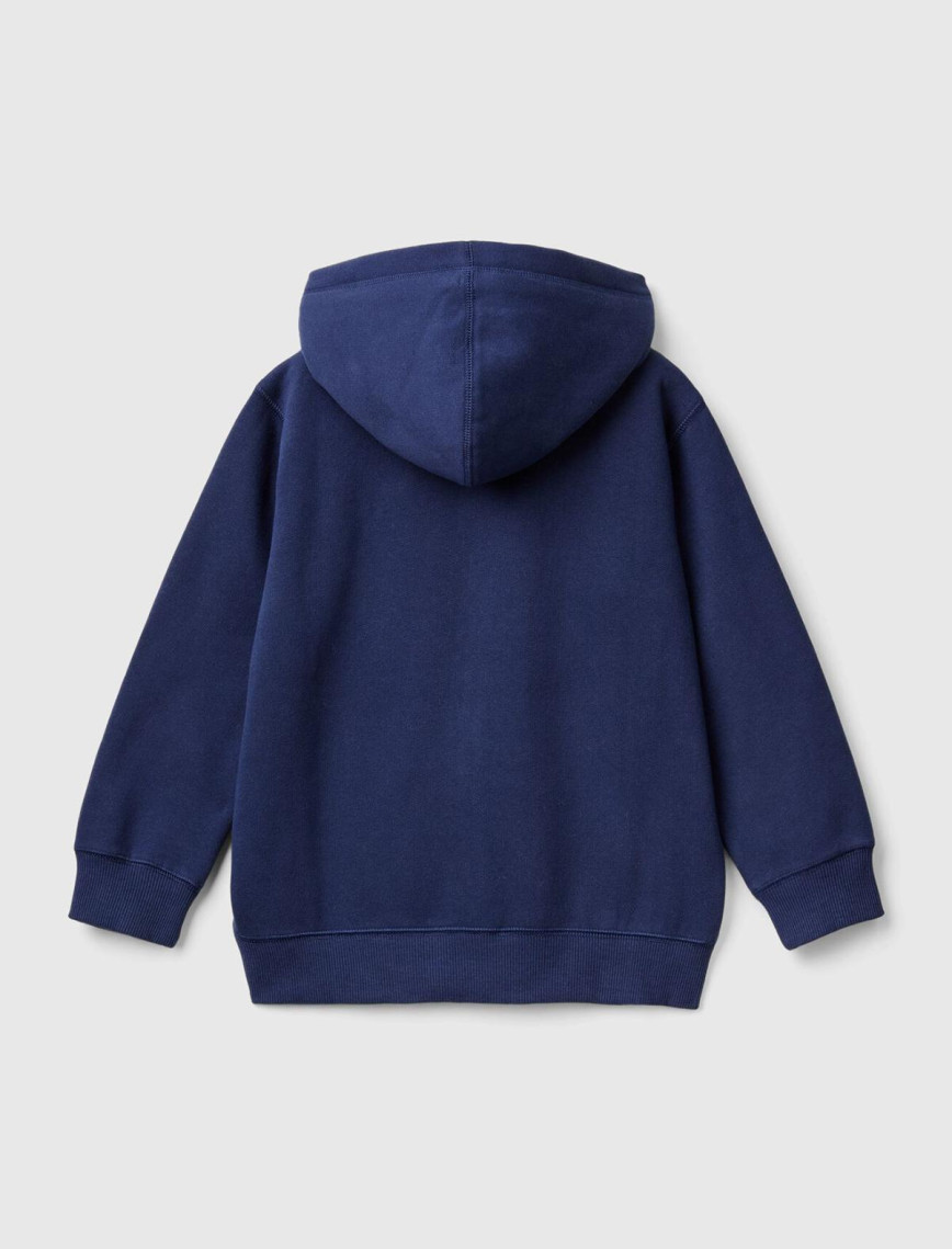 Erkek Çocuk Lacivert Şardonlu Kapşonlu Sweatshirt