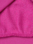Kız Çocuk Fuşya Önü Su Bazlı Logo Baskılı Kapüşonlu Sweatshirt