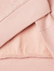Kız Çocuk Pembe Tamamı Yıldız Tozu Baskılı Düşük Omuz Oversize Sweatshirt