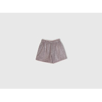 Kız Çocuk Lila Tamamı Desenli Elastik Yüksek Belli Şort Kız Çocuk Lila Tamamı Desenli Elastik Yüksek Belli Şort