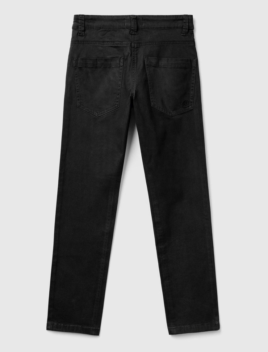 Erkek Çocuk Siyah 5 Cepli Gabardin Pantolon Erkek Çocuk Siyah 5 Cepli Gabardin Pantolon