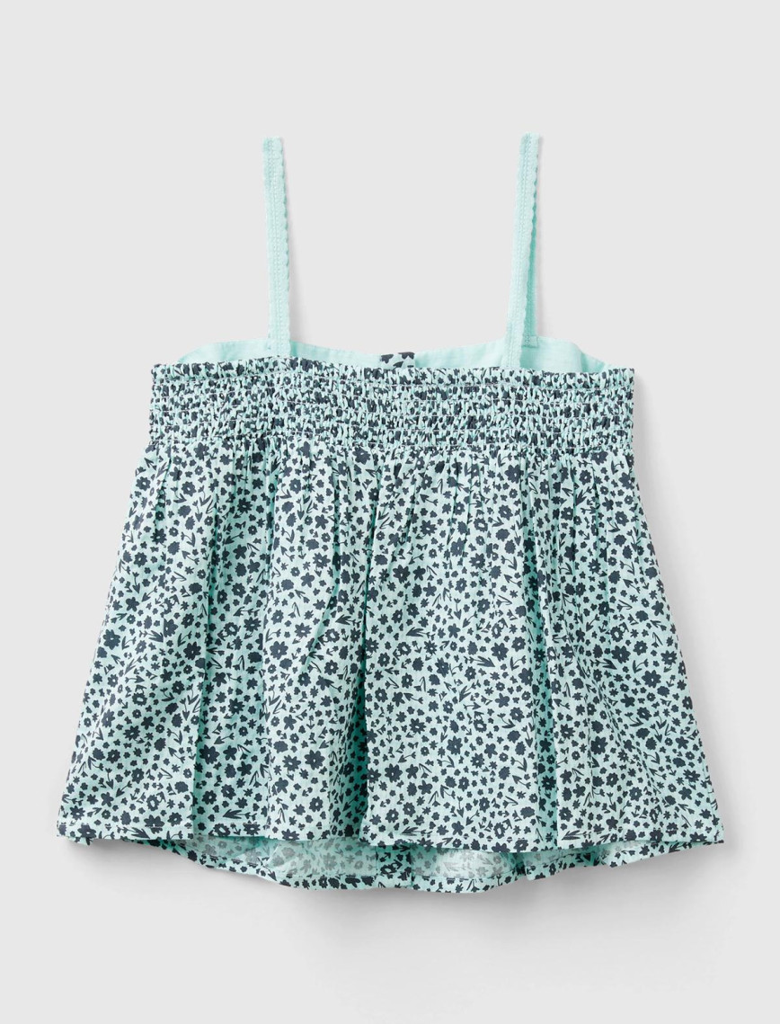 Kız Çocuk Açık Mavi Mix Önü Düğmeli Arkası Elastik Bantlı Desenli Bluz Kız Çocuk Açık Mavi Mix Önü Düğmeli Arkası Elastik Bantlı Desenli Bluz