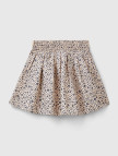 Kız Çocuk Kahverengi Mix Esnek Belli Büzgü İpli Desenli Etek Kız Çocuk Kahverengi Mix Esnek Belli Büzgü İpli Desenli Etek