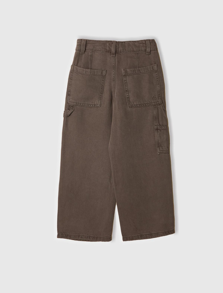 Kız Çocuk Antrasit %100 Liyosel Logo İşlemeli Yanı Halka Detaylı Pantolon Kız Çocuk Antrasit %100 Liyosel Logo İşlemeli Yanı Halka Detaylı Pantolon