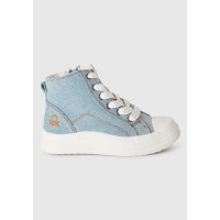 Erkek Çocuk Denim Logo Detaylı Sneaker Erkek Çocuk Denim Logo Detaylı Sneaker