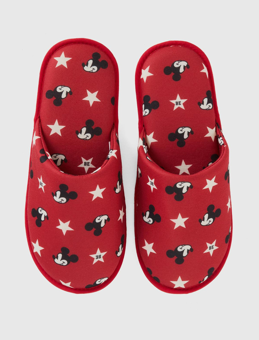 Unisex Kırmızı Mickey Desenli Terlik Unisex Kırmızı Mickey Desenli Terlik
