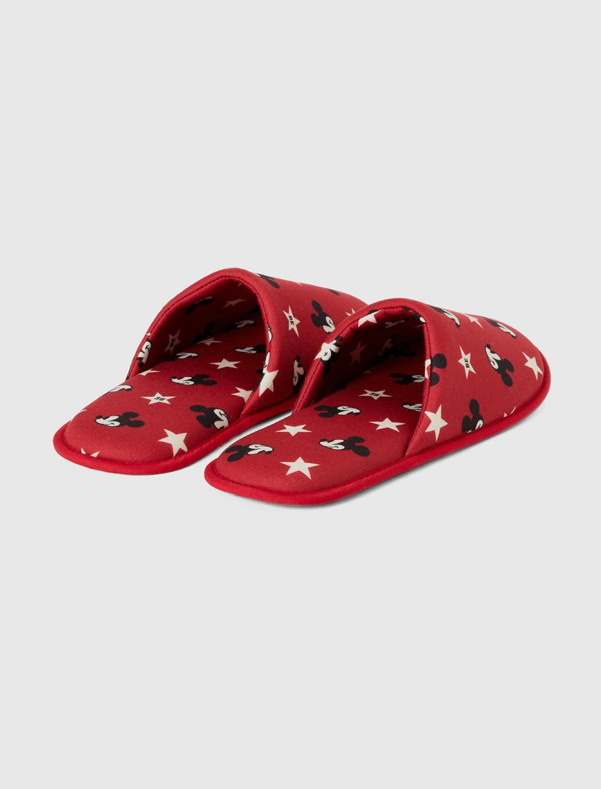 Unisex Kırmızı Mickey Desenli Terlik Unisex Kırmızı Mickey Desenli Terlik