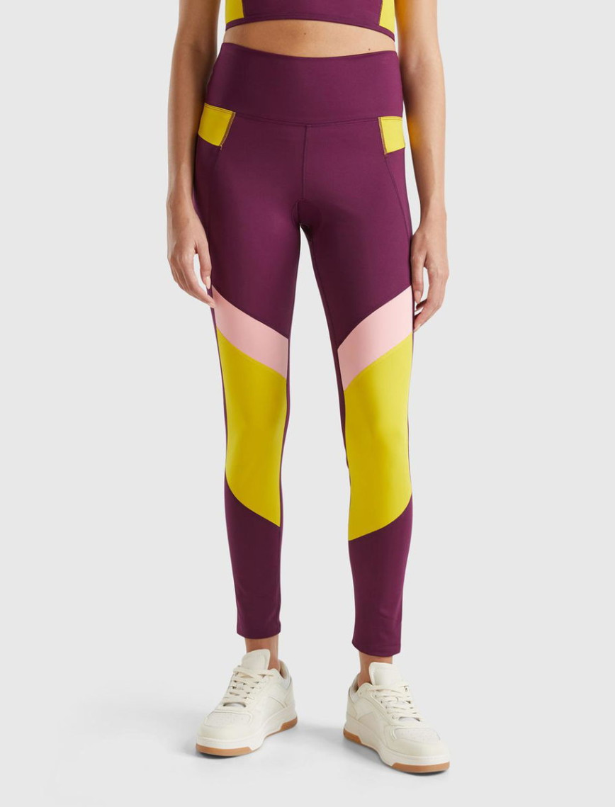 Kadın Bordo Kontrast Renk Detaylı Arkası Telefon Cepli Yüksek Bel Tayt Kadın Bordo Kontrast Renk Detaylı Arkası Telefon Cepli Yüksek Bel Tayt