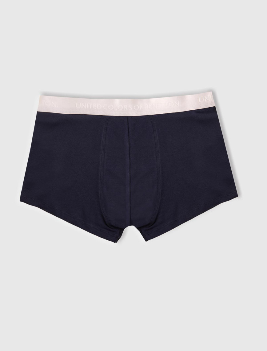 Erkek Turkuaz-Beyaz-Lacivert Pamuk Karışımlı Logo Bantlı 3'lü Boxer Seti Erkek Turkuaz-Beyaz-Lacivert Pamuk Karışımlı Logo Bantlı 3'lü Boxer Seti