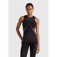 Kadın Siyah Desenli Dikişsiz Atlet Kadın Siyah Desenli Dikişsiz Atlet