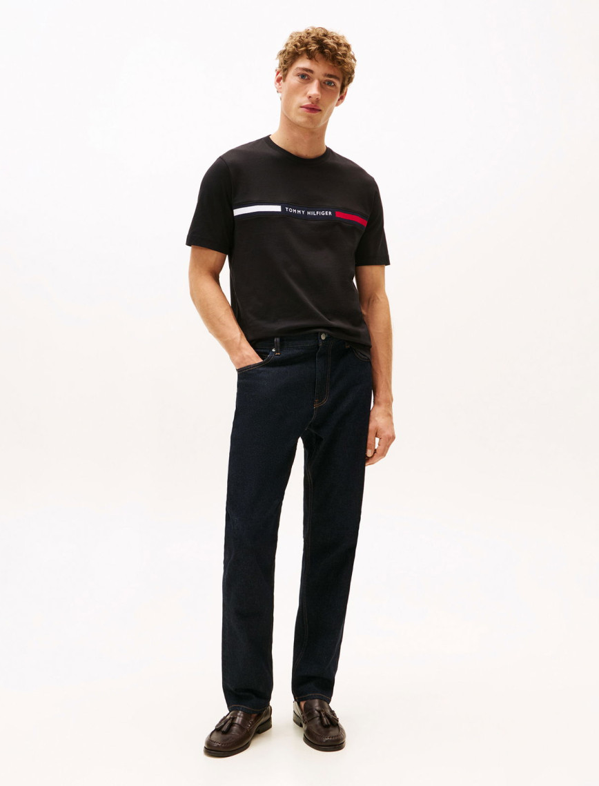 Tommy Hilfiger Chest Insert Erkek Siyah T-Shirt Tommy Hilfiger Chest Insert Erkek Siyah T-Shirt