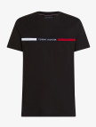 Tommy Hilfiger Chest Insert Erkek Siyah T-Shirt Tommy Hilfiger Chest Insert Erkek Siyah T-Shirt