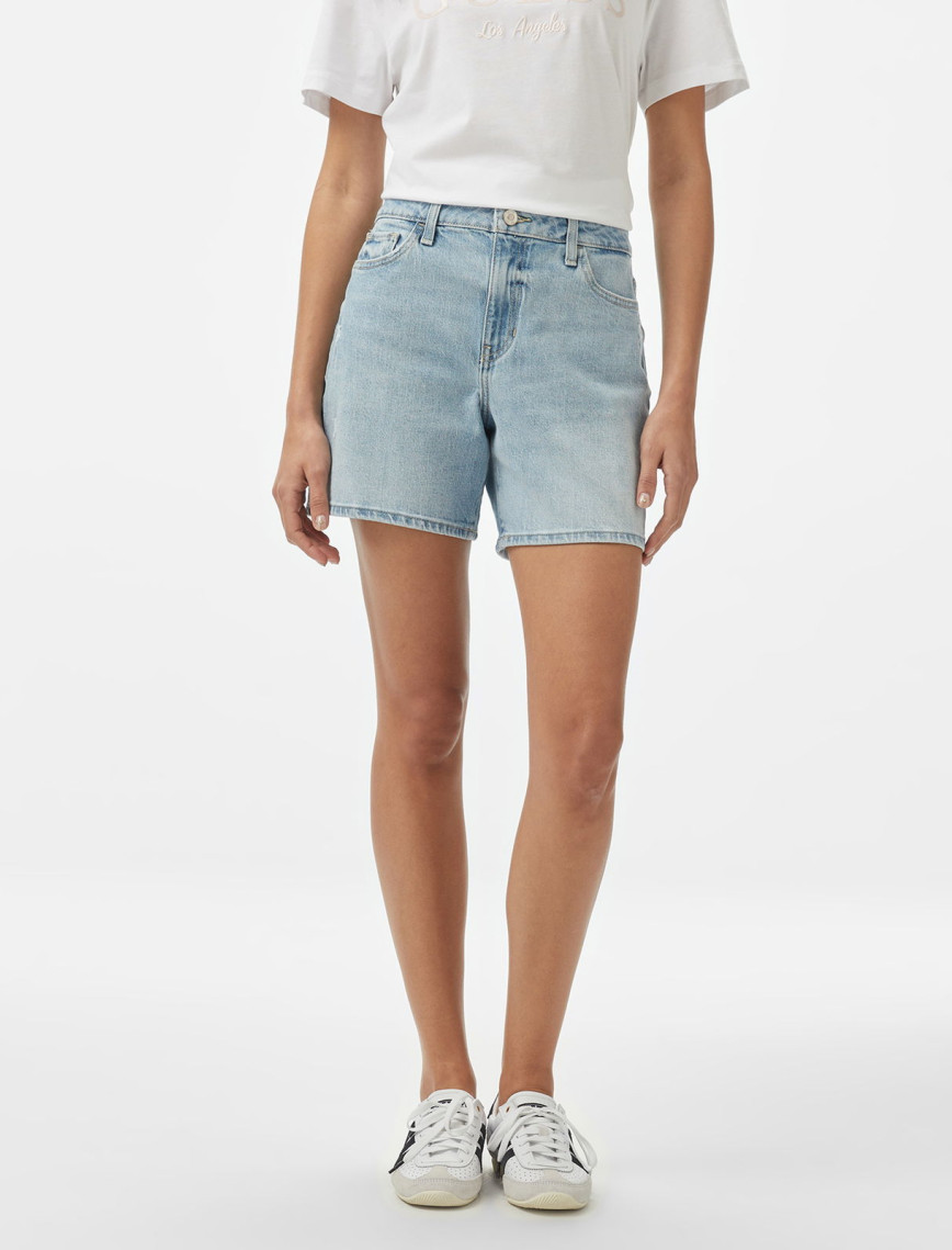 Guess Relaxed Indigo Kadın Mavi Şort Guess Relaxed Indigo Kadın Mavi Şort